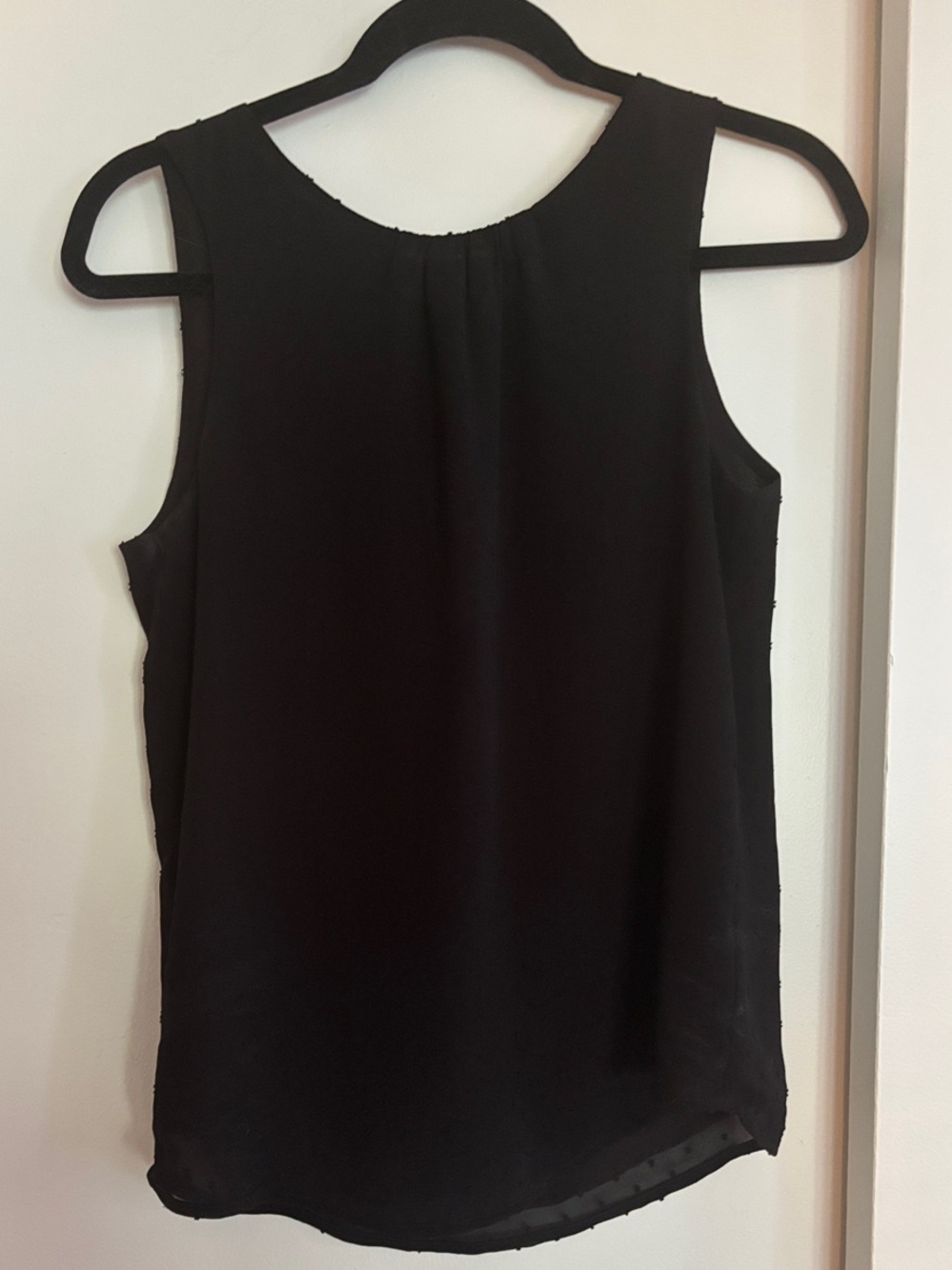 H&M Black Sleeveless Round-Neck Tank Top
